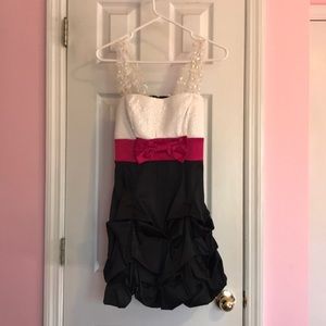 Black and white dress